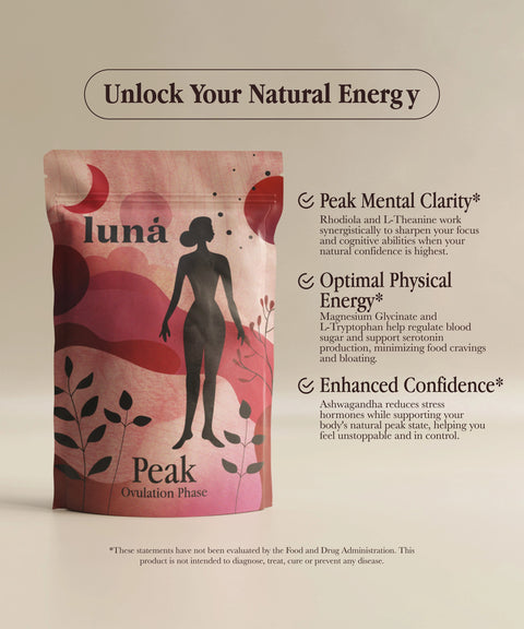 Luna Peak: Ovulation Phase 40g Supplement Powder